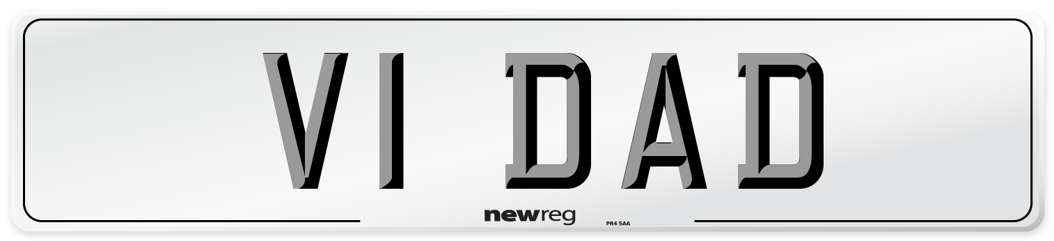 V1 DAD Number Plate from New Reg